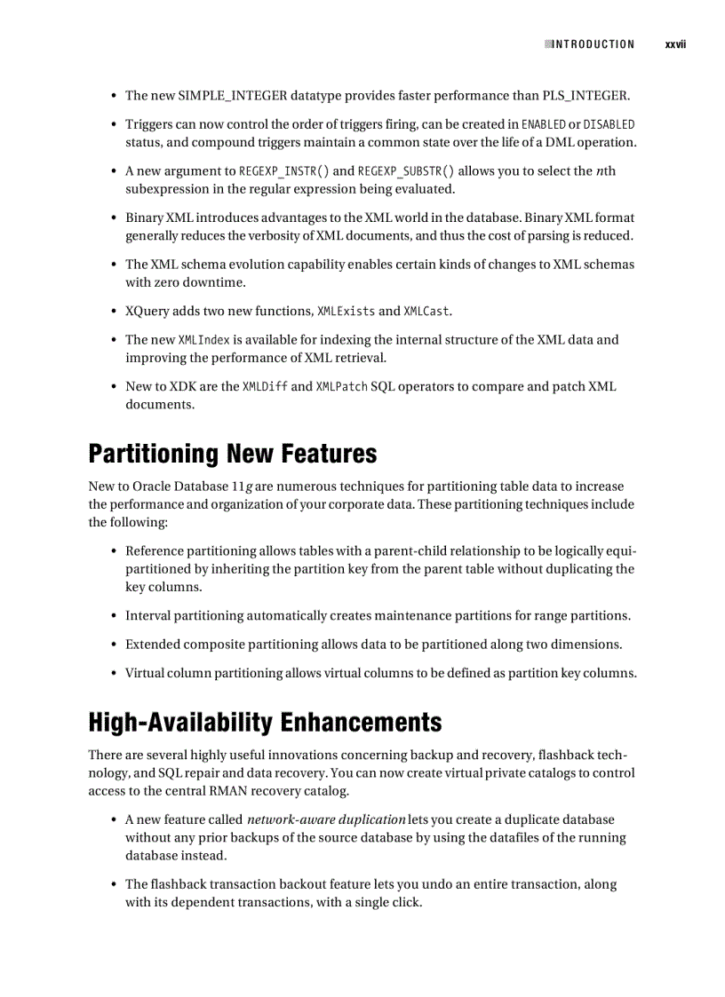 image for page Oracle Database 11g New Features for DBAs and Developers