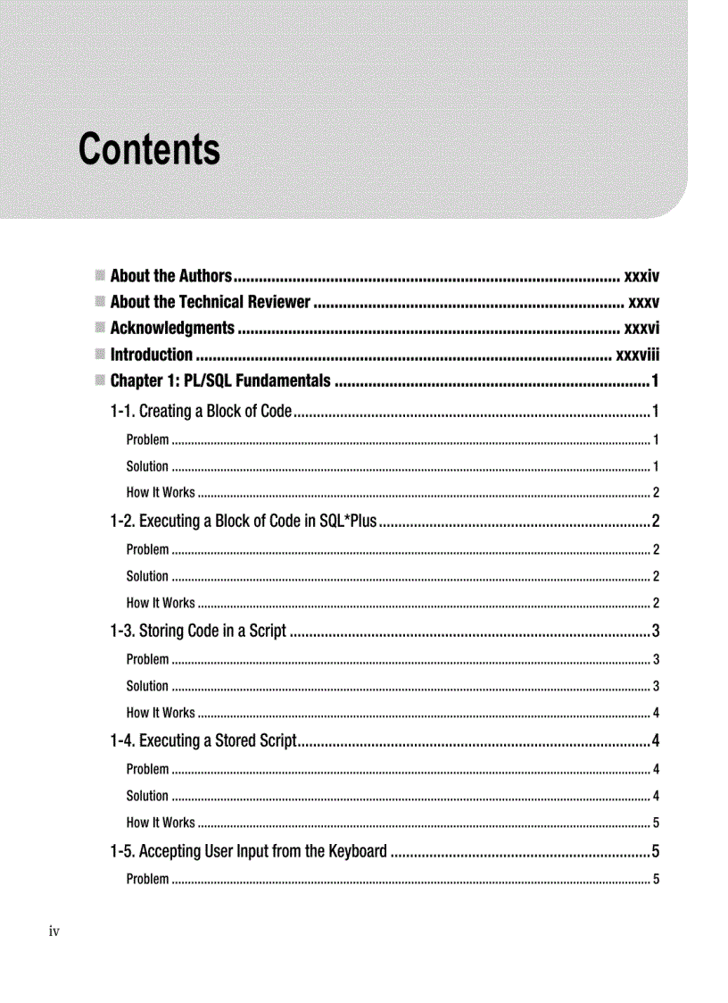 image for page Oracle PL SQL Recipes A Problem Solution Approach