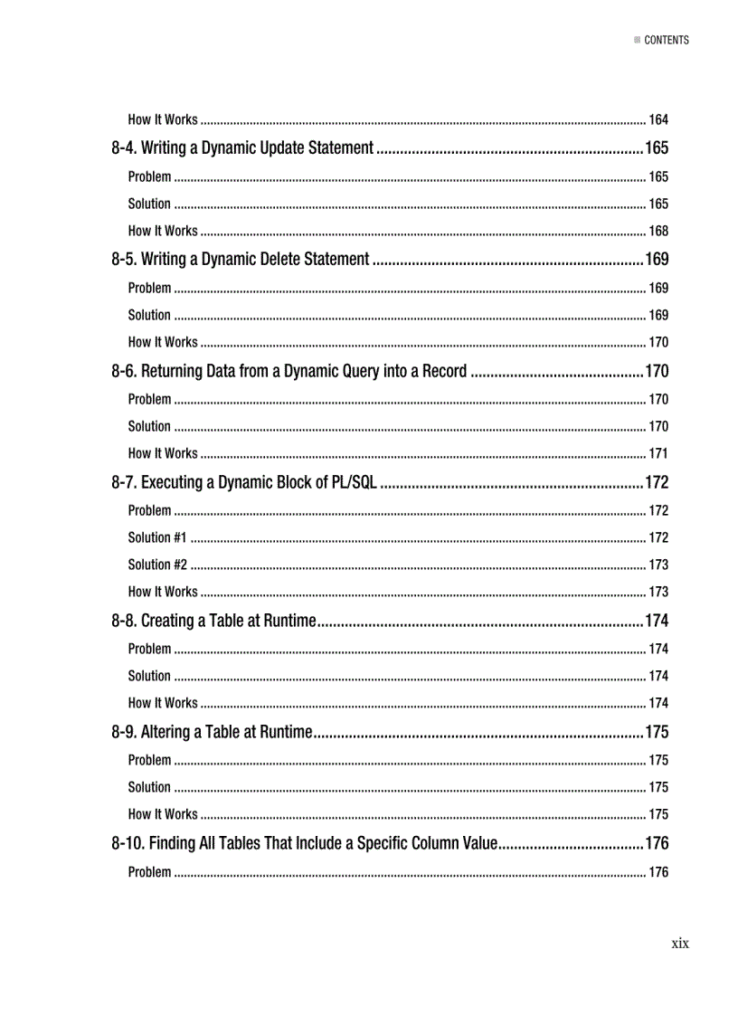 image for page Oracle PL SQL Recipes A Problem Solution Approach
