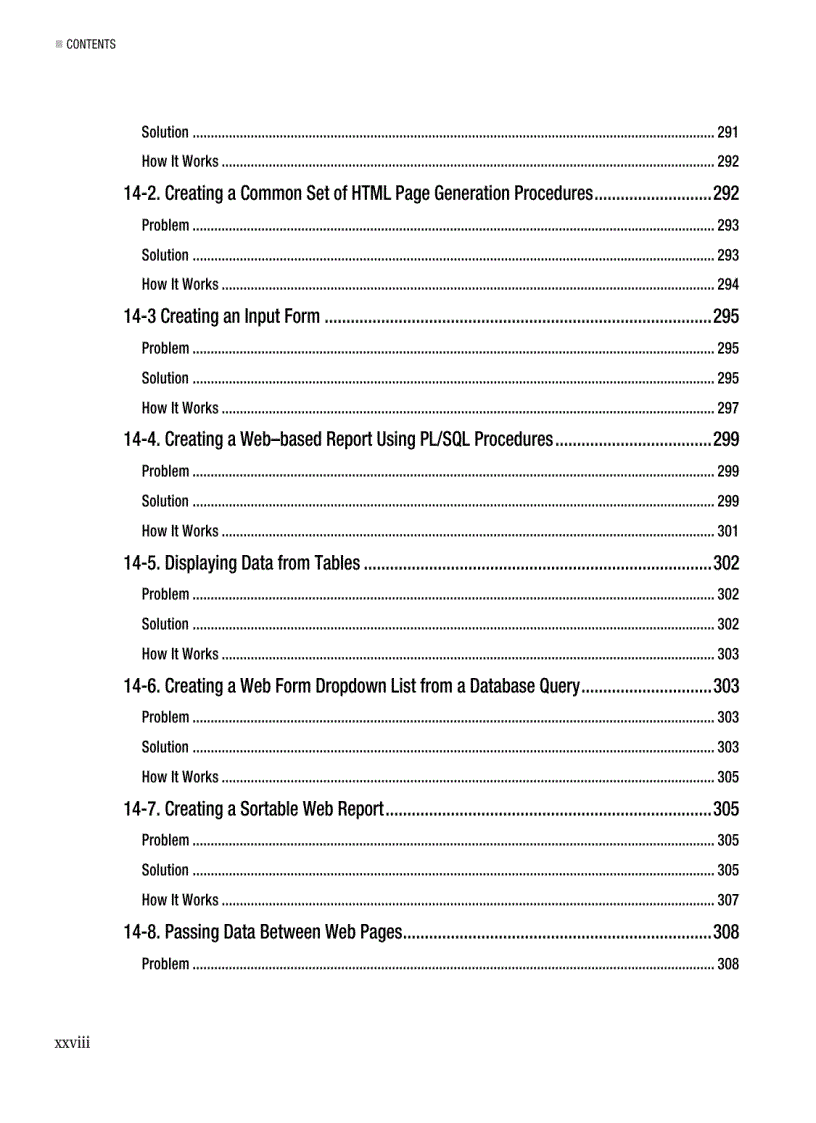 image for page Oracle PL SQL Recipes A Problem Solution Approach