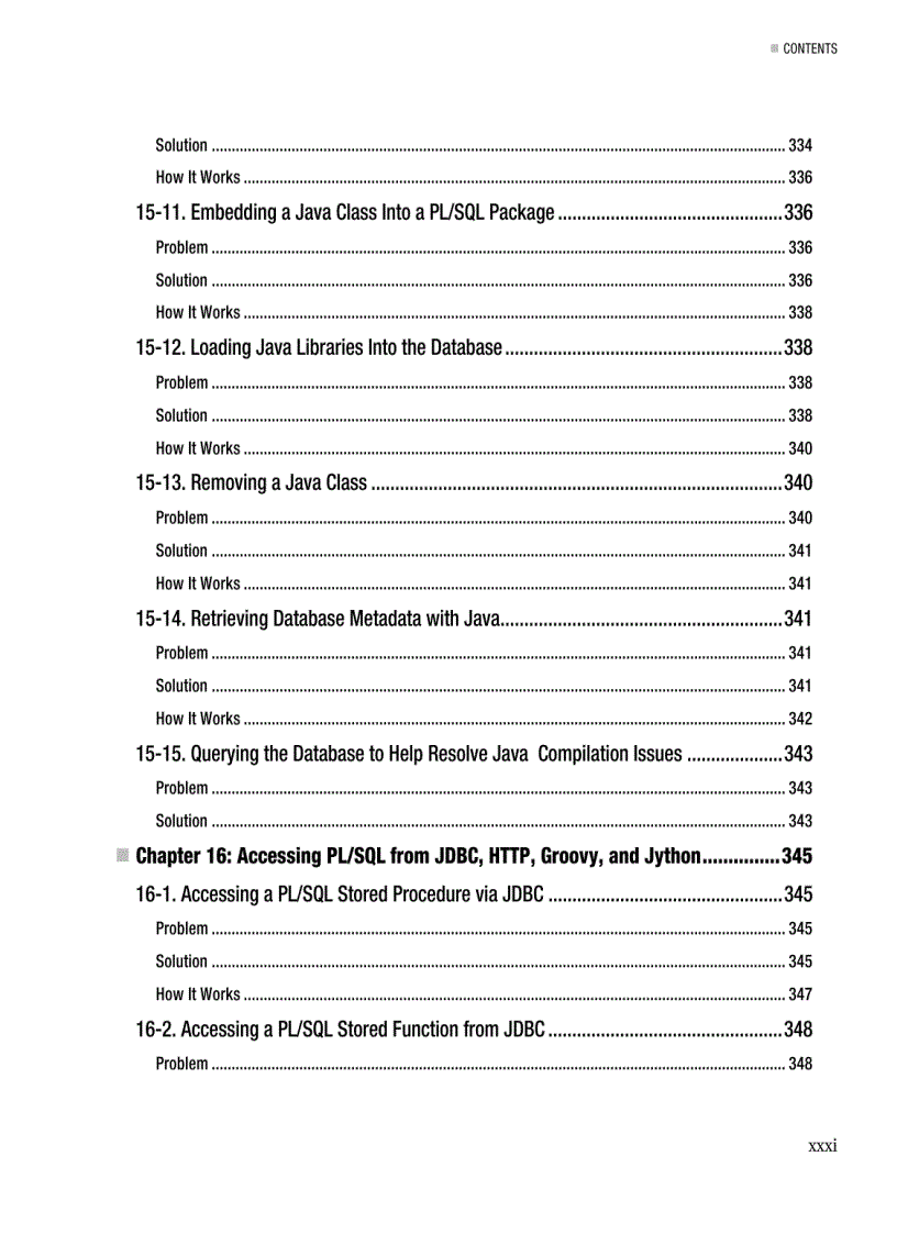 image for page Oracle PL SQL Recipes A Problem Solution Approach