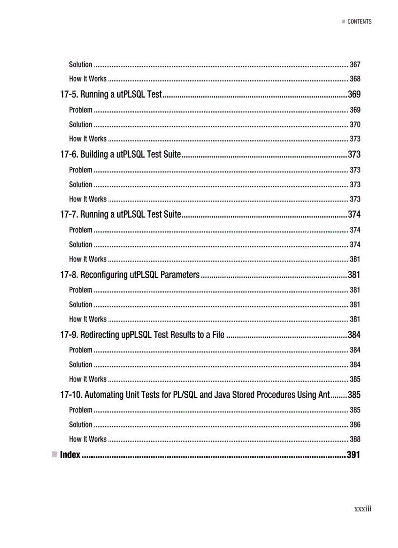 image for page Oracle PL SQL Recipes A Problem Solution Approach