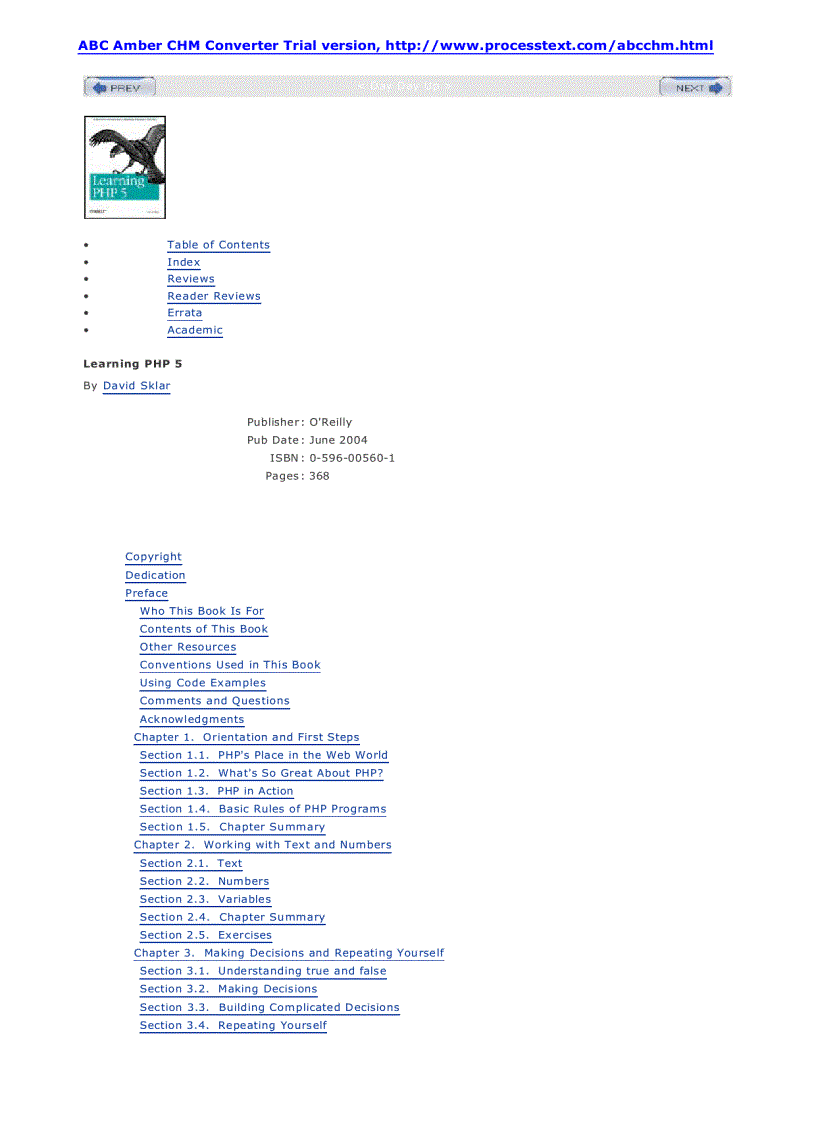 image for page Learning PHP 5