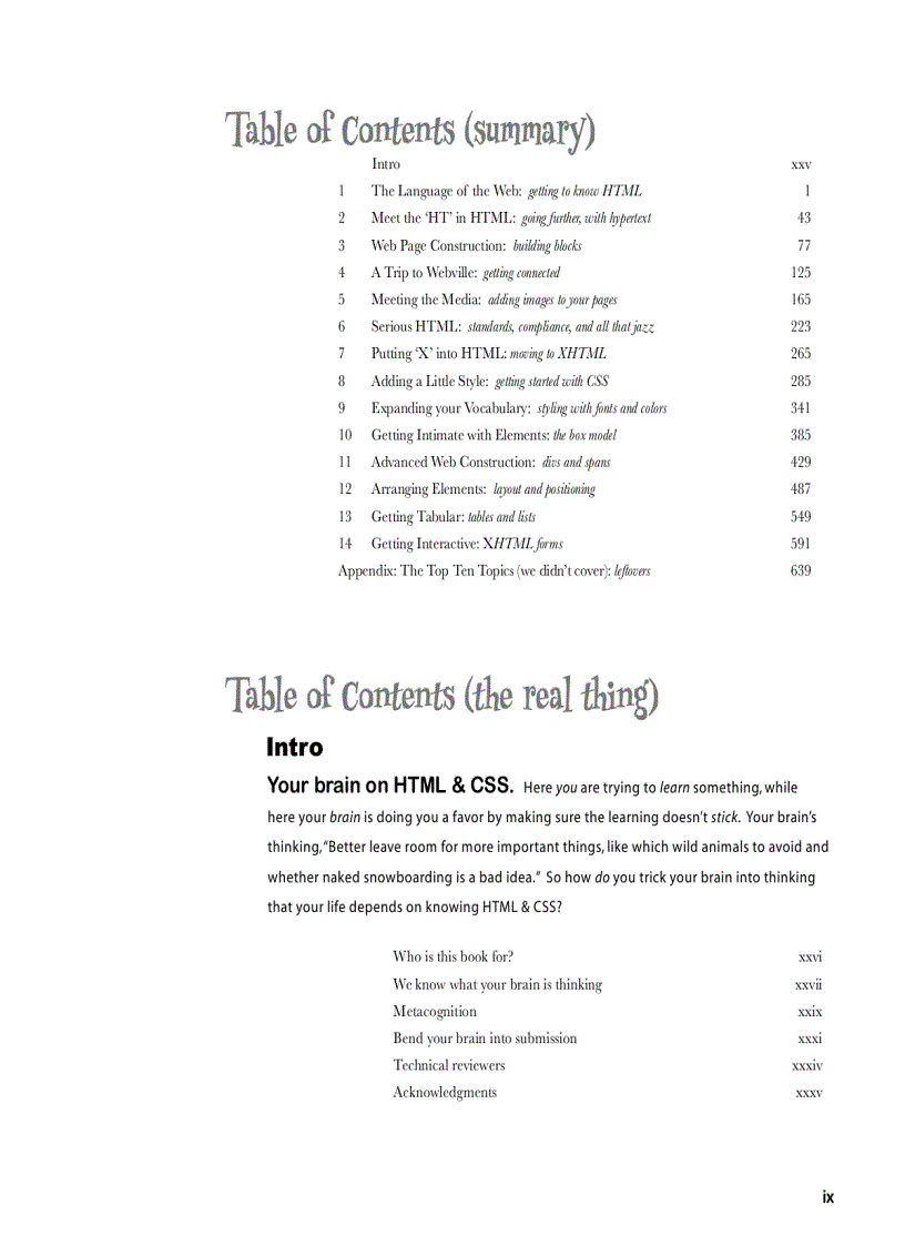 image for page Head First HTML with CSS XHTML