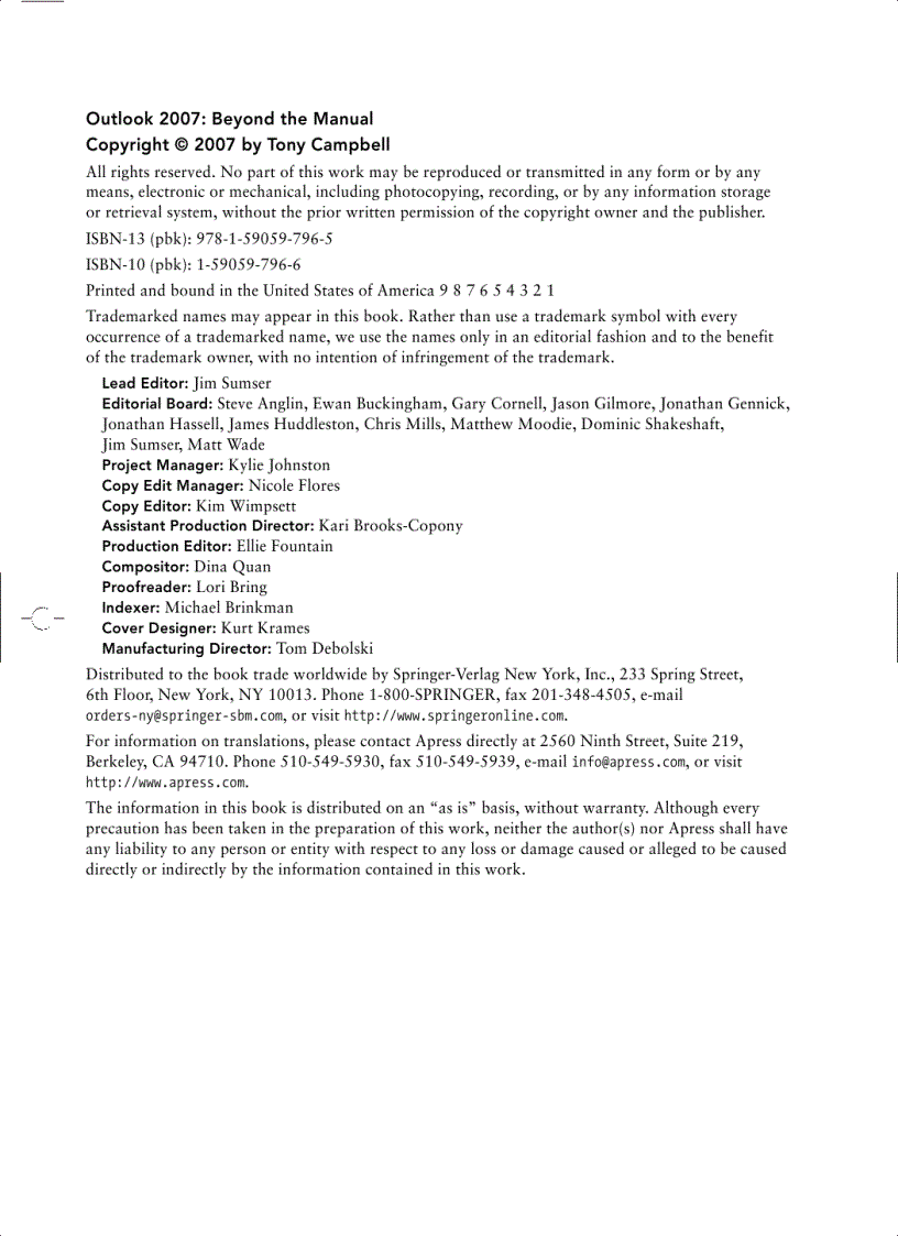 image for page Outlook 2007