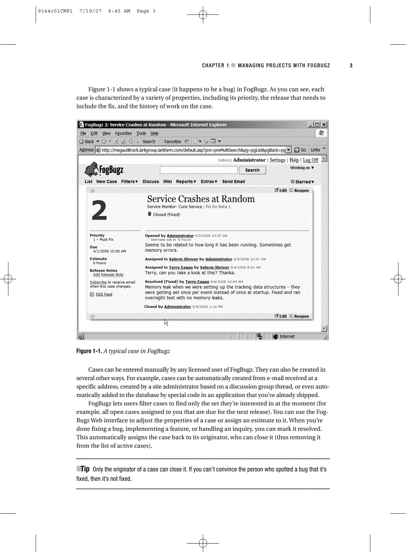image for page Painless Project Management with FogBugz