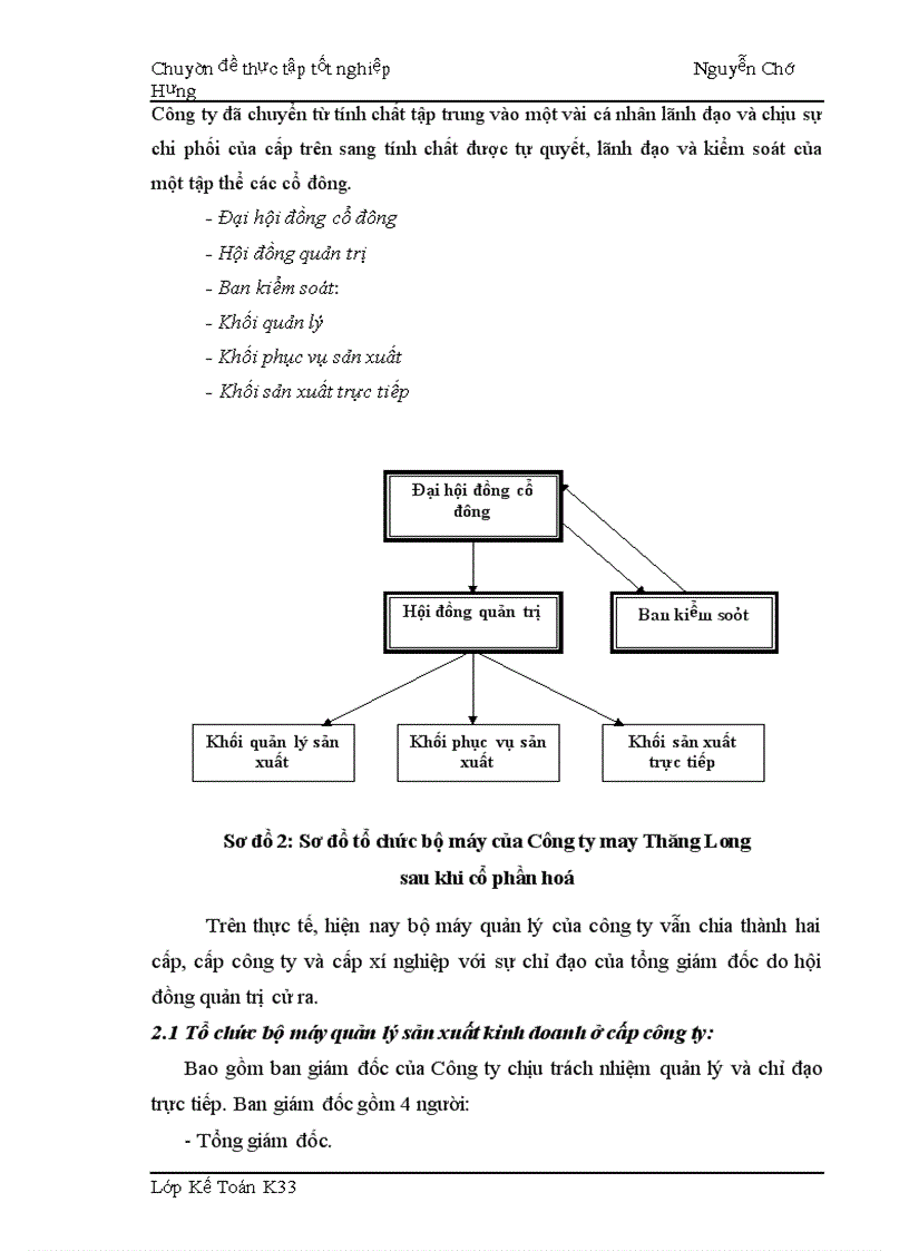 image for page Đặc điểm tổ chức quản lý sản xuất kinh doanh của Công ty may Thăng Long