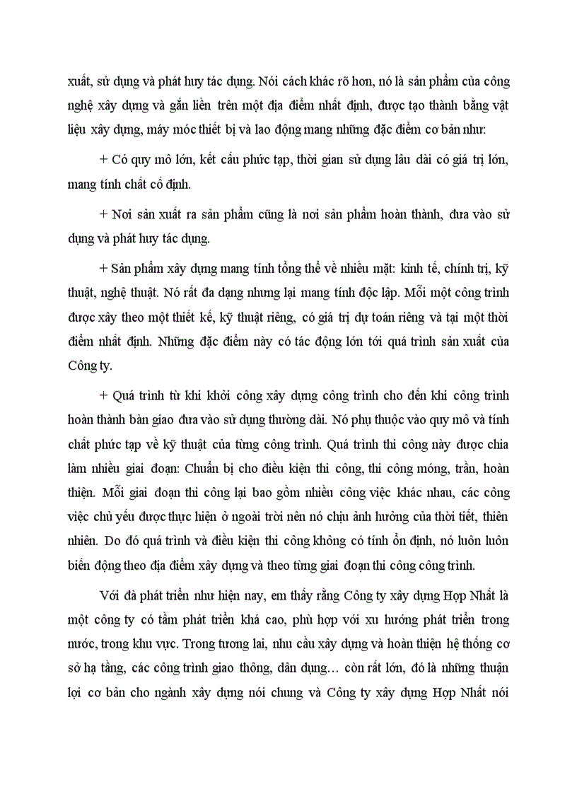 image for page Đặc điểm tổ chức sản xuất kinh doanh và công tác kế toán tại công ty xây dựng Hợp Nhất