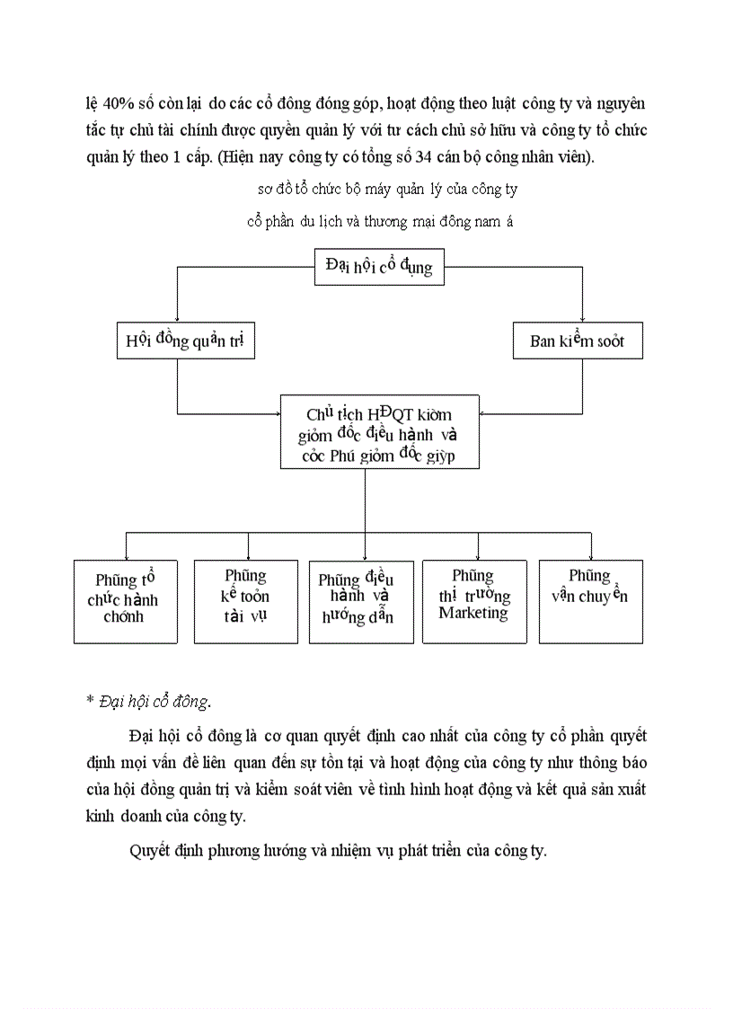 image for page Đặc điểm tổ chức hoạt động kinh doanh và tổ chức công tác kế toán ở công ty cổ phần du lịch và thương mại đông nam á