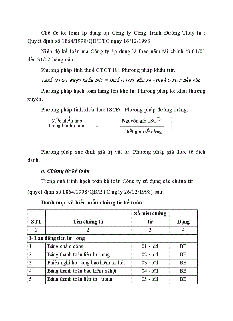 image for page Đặc điểm tổ chức bộ máy kế toán và tình hình vận đụng chế độ kế toán của Công ty Công trình Đường Thuỷ
