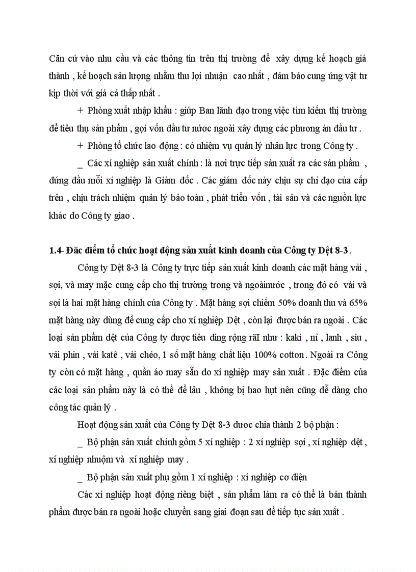 image for page Đặc điểm tình hình chung của công ty Dệt 8 3