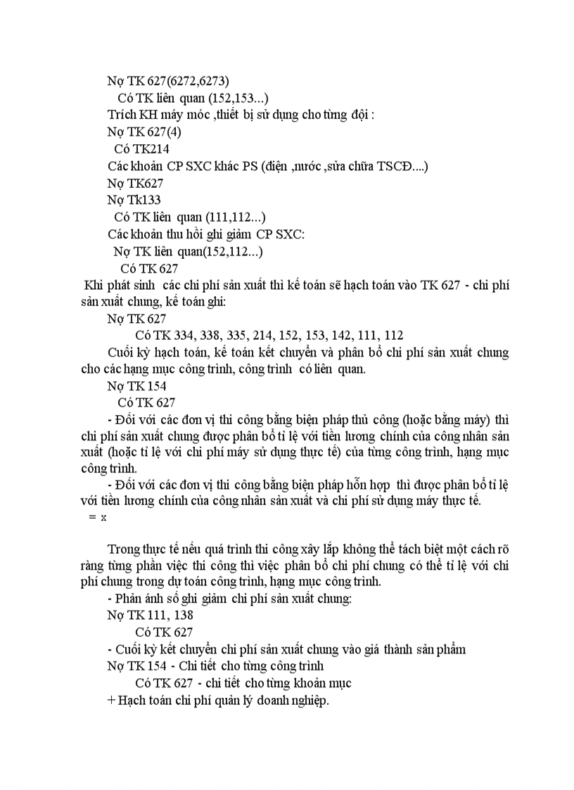 image for page Hạch toán chi phí sản xuất và tính giá thành sản phẩm xây lắp