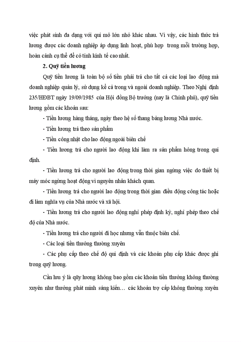 image for page Các hình thức tiền lương quỹ tiền lương quỹ BHXH