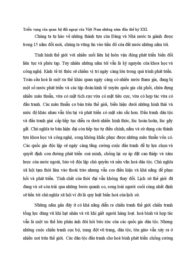 image for page Triển vọng của quan hệ đối ngoại của Việt Nam những năm đầu thế kỳ XXI