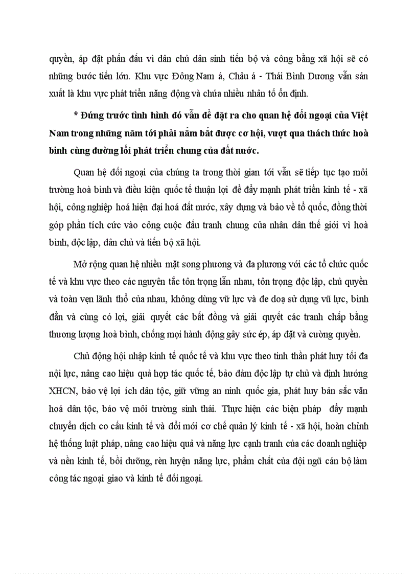 image for page Triển vọng của quan hệ đối ngoại của Việt Nam những năm đầu thế kỳ XXI