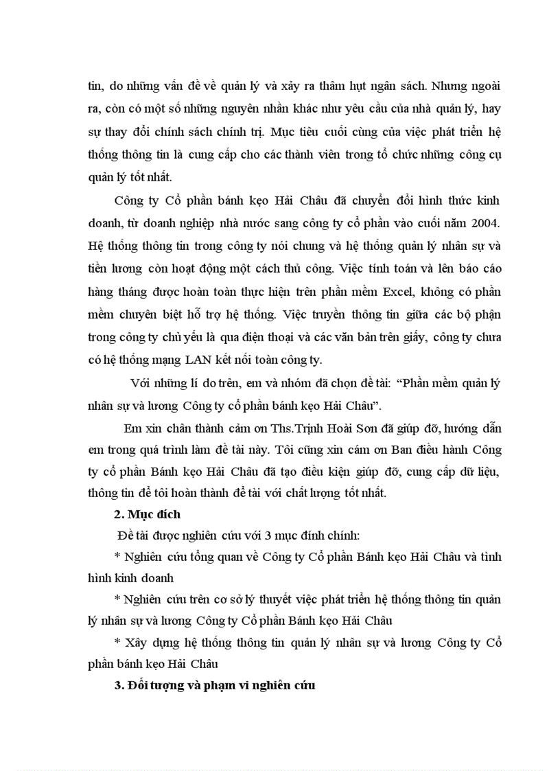 image for page Phần mềm quản lý nhân sự và lương Công ty Cổ phần Bánh kẹo Hải Châu