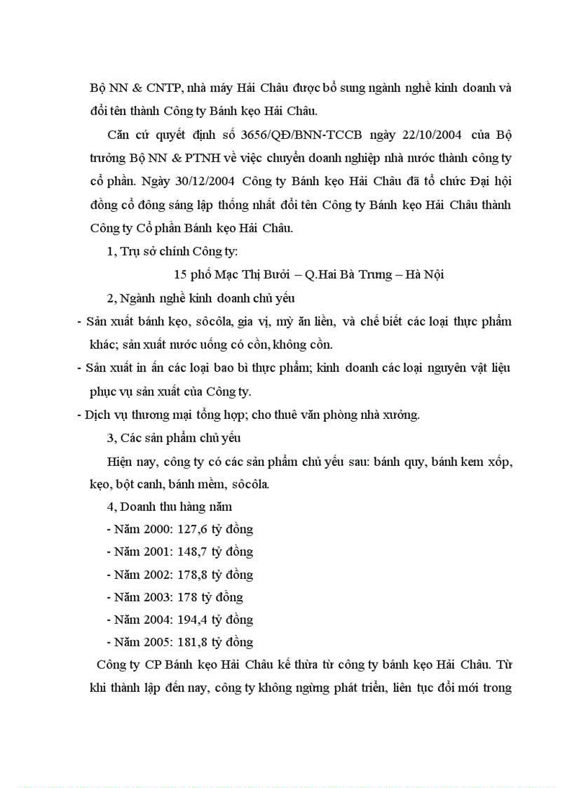image for page Phần mềm quản lý nhân sự và lương Công ty Cổ phần Bánh kẹo Hải Châu