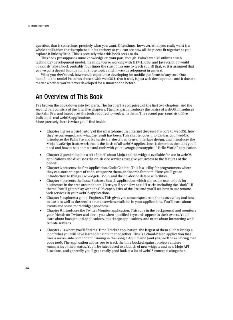 image for page Practical Palm Pre webOS Projects