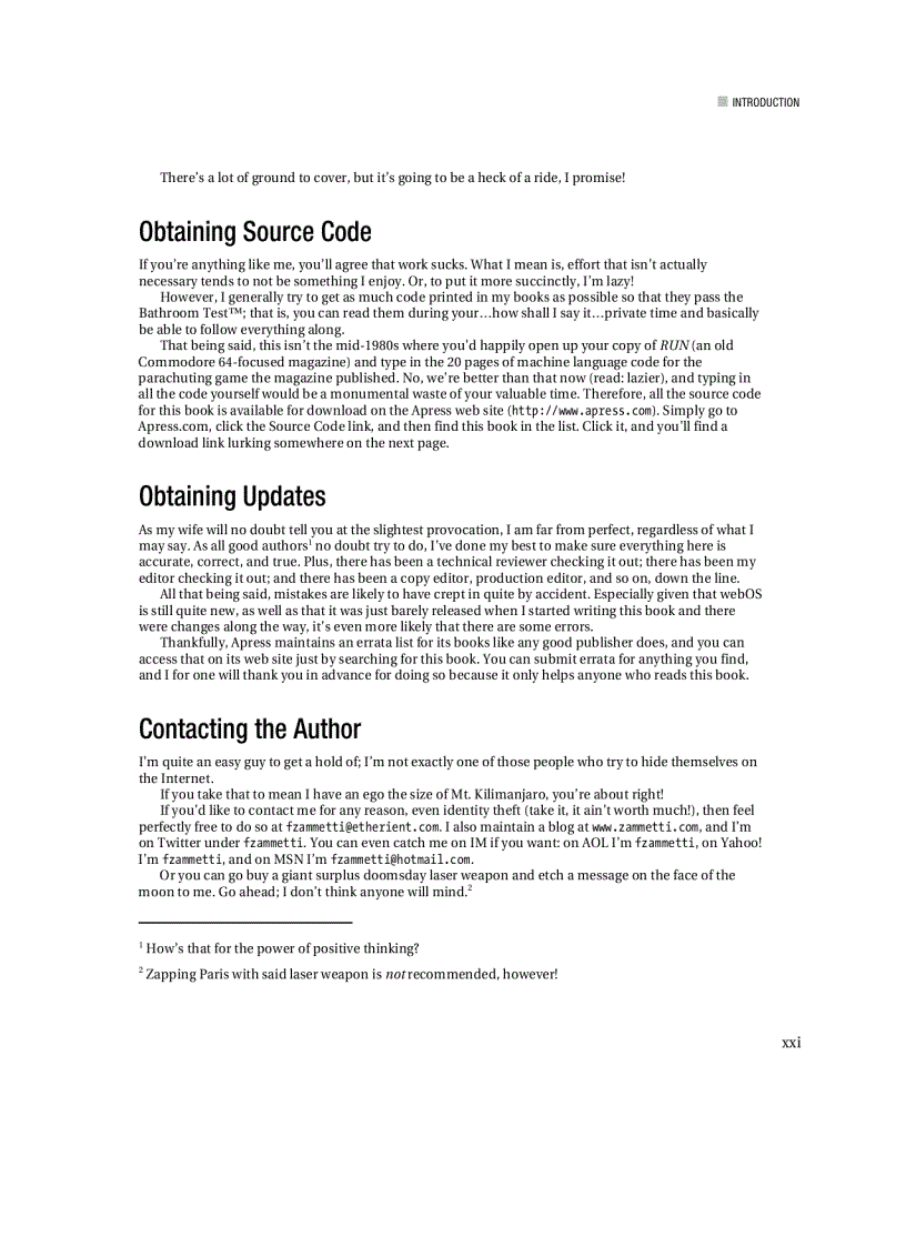 image for page Practical Palm Pre webOS Projects
