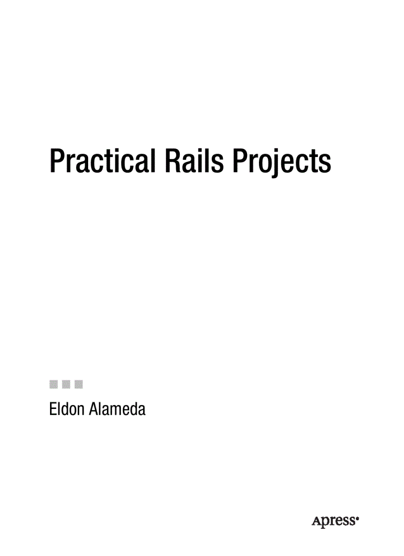 Practical Rails Projects