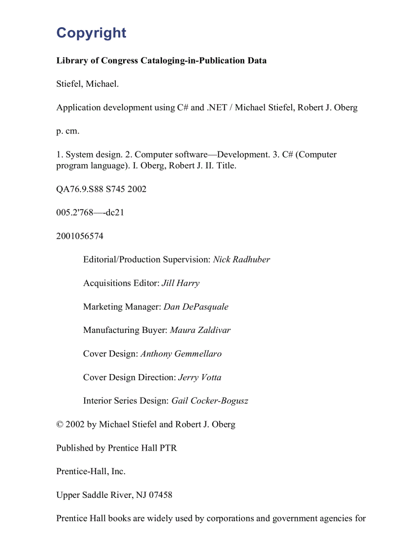 image for page Application Development Using C and NET