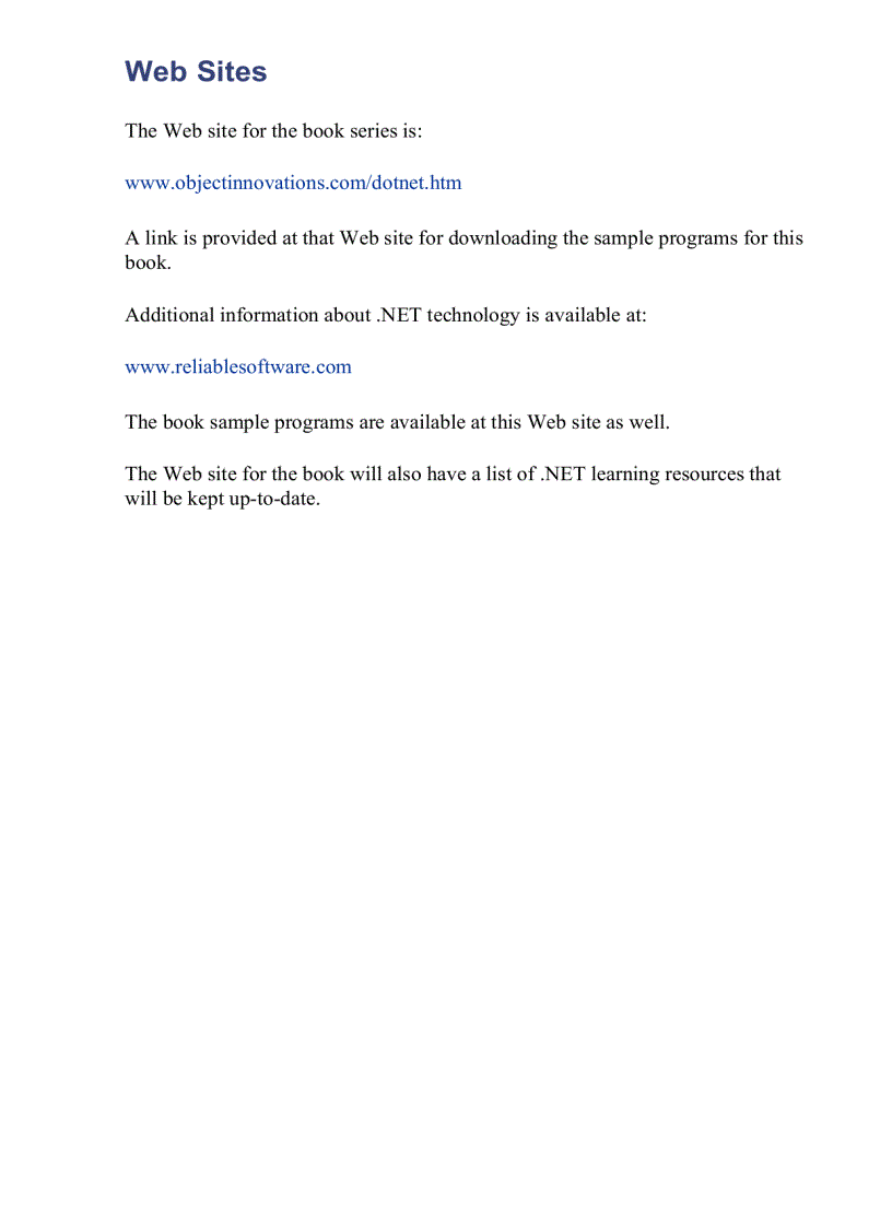 image for page Application Development Using C and NET