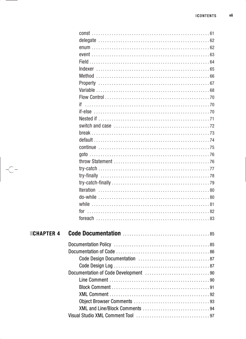 image for page Pro NET 2 0 Code and Design Standards in C