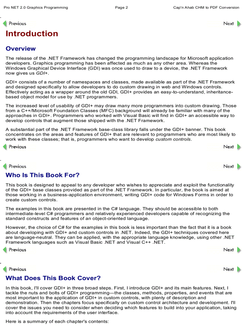 image for page Pro NET 2 0 Graphics Programming