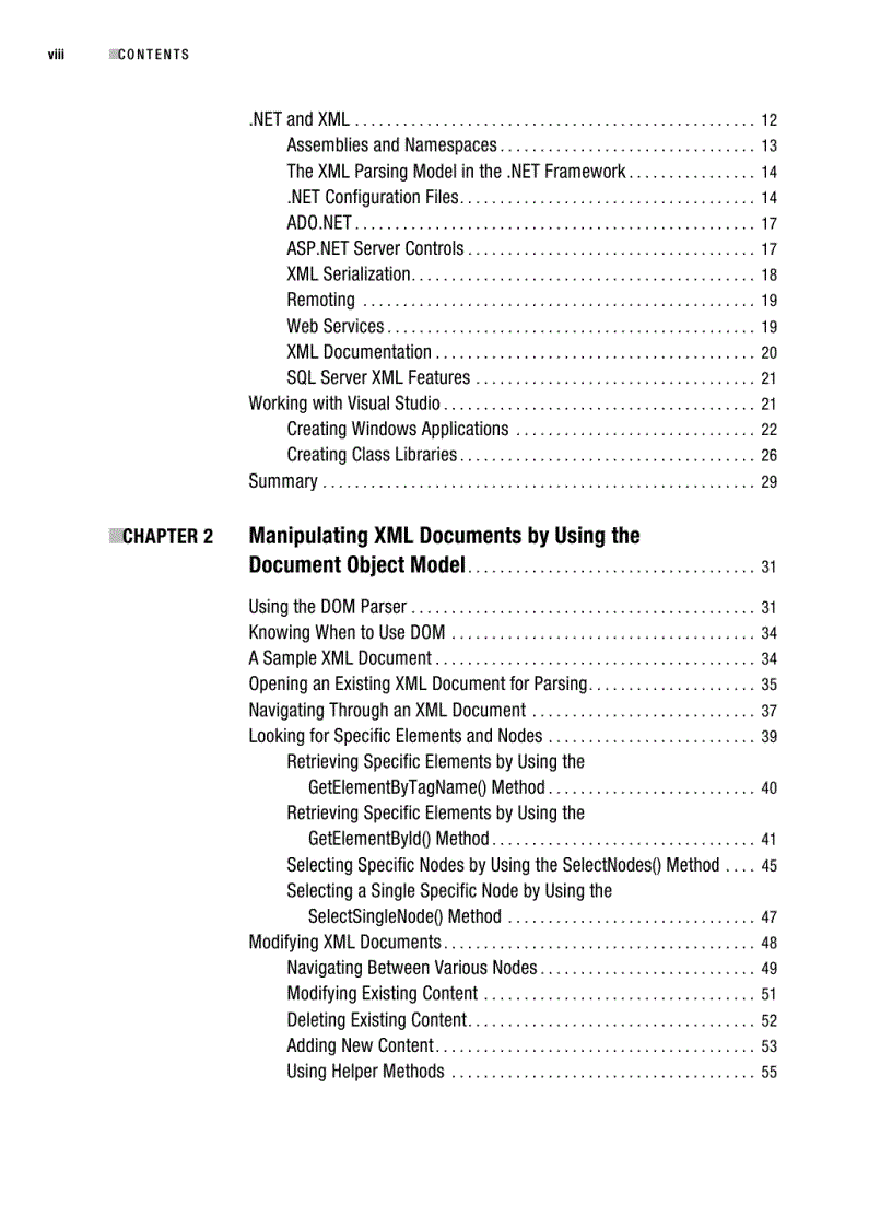 image for page Pro NET 2 0 XML