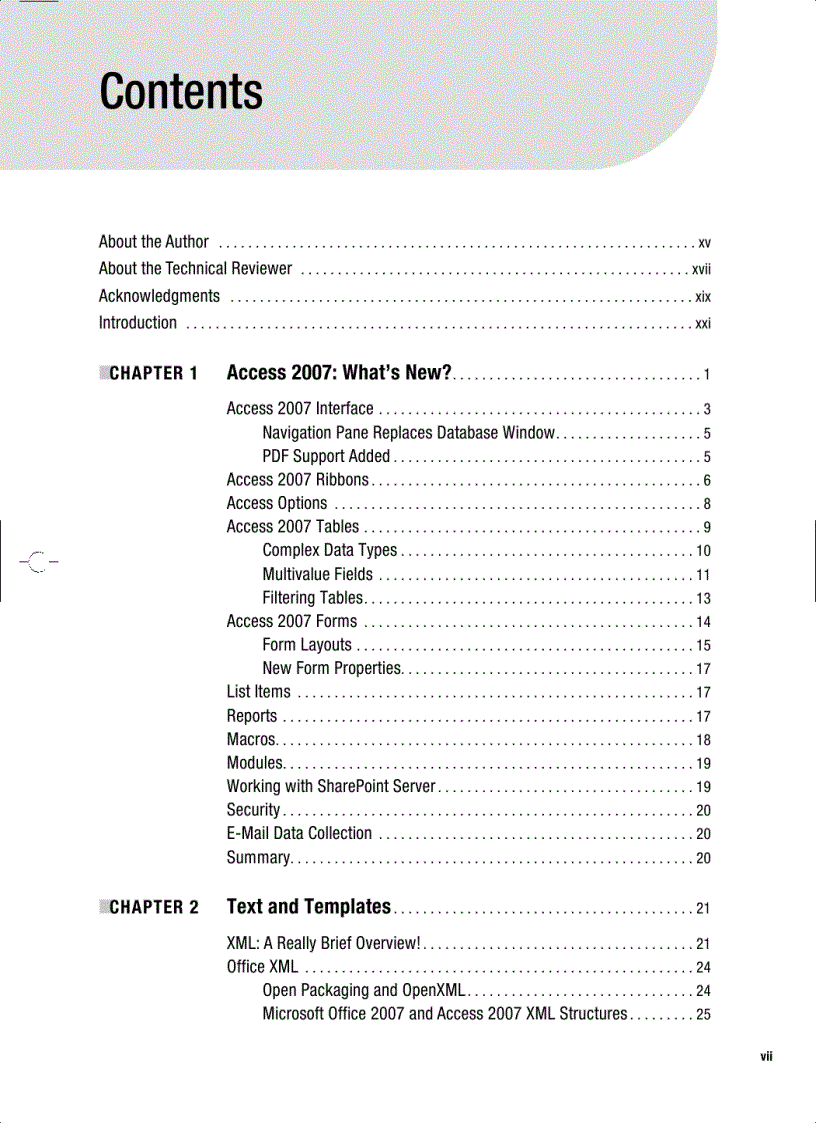 image for page Pro Access 2007