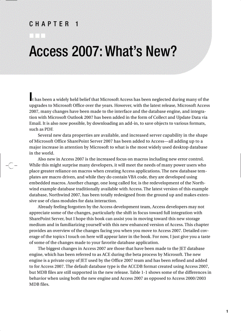 image for page Pro Access 2007