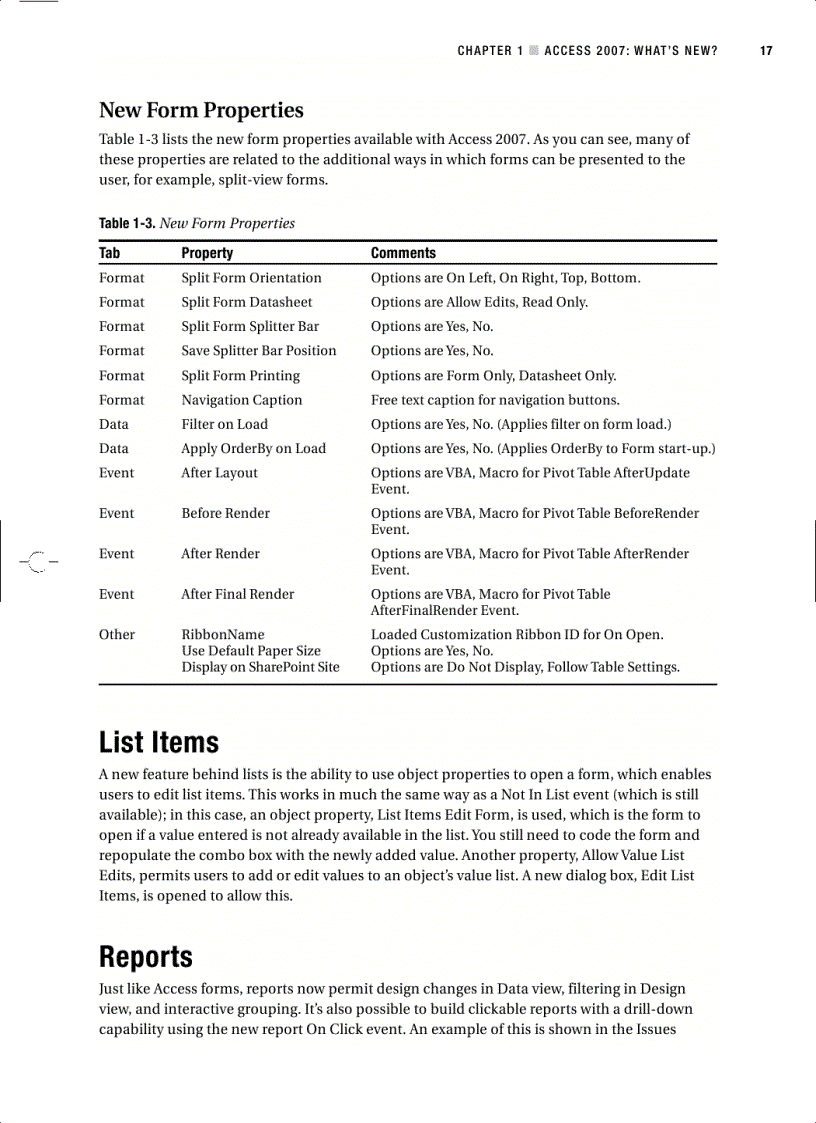 image for page Pro Access 2007