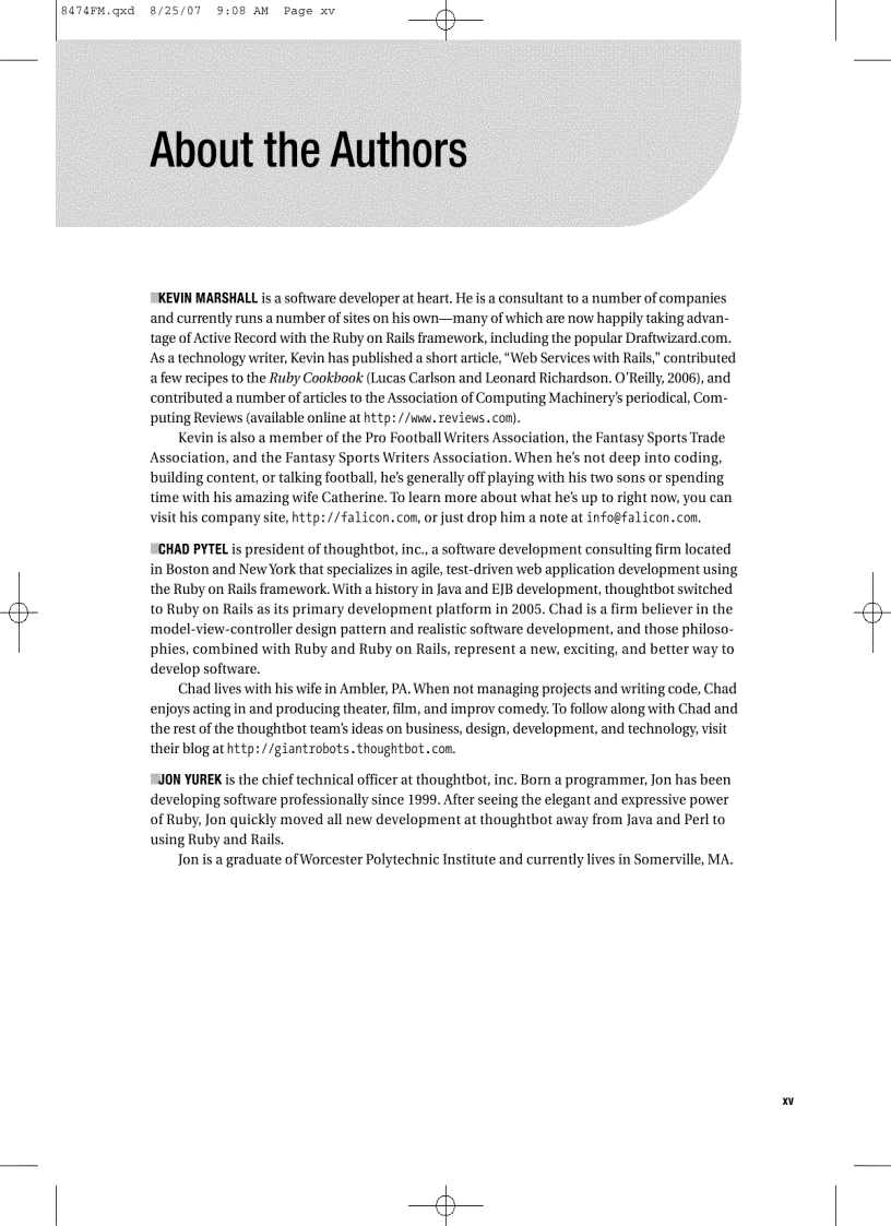 image for page Pro Active Record Databases with Ruby and Rails