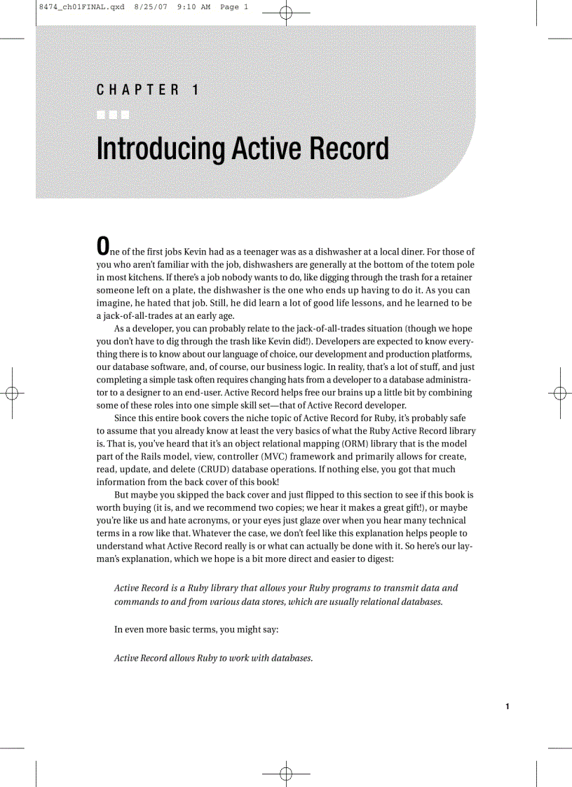 image for page Pro Active Record Databases with Ruby and Rails
