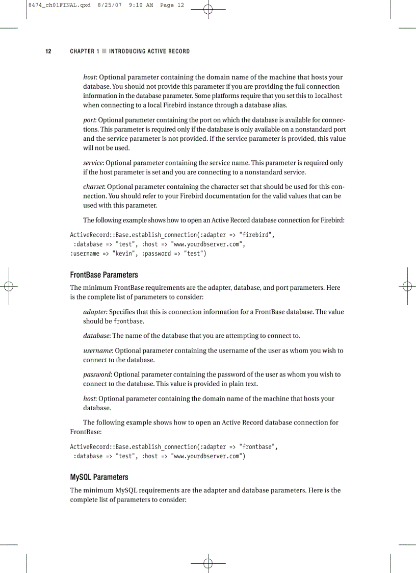 image for page Pro Active Record Databases with Ruby and Rails