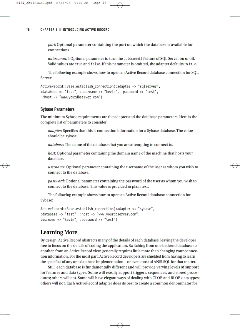 image for page Pro Active Record Databases with Ruby and Rails