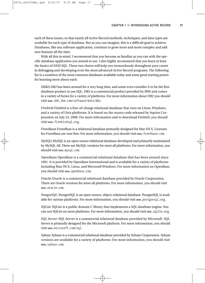 image for page Pro Active Record Databases with Ruby and Rails