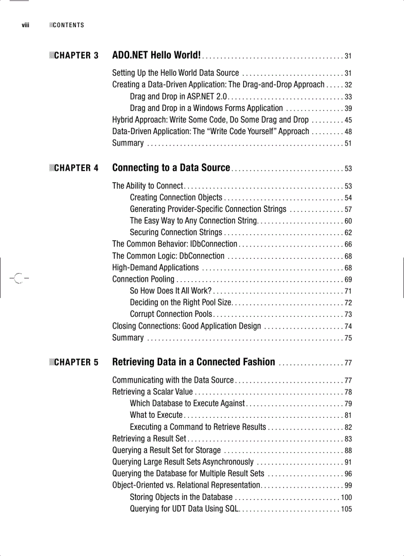 image for page Pro ADO NET 2 0