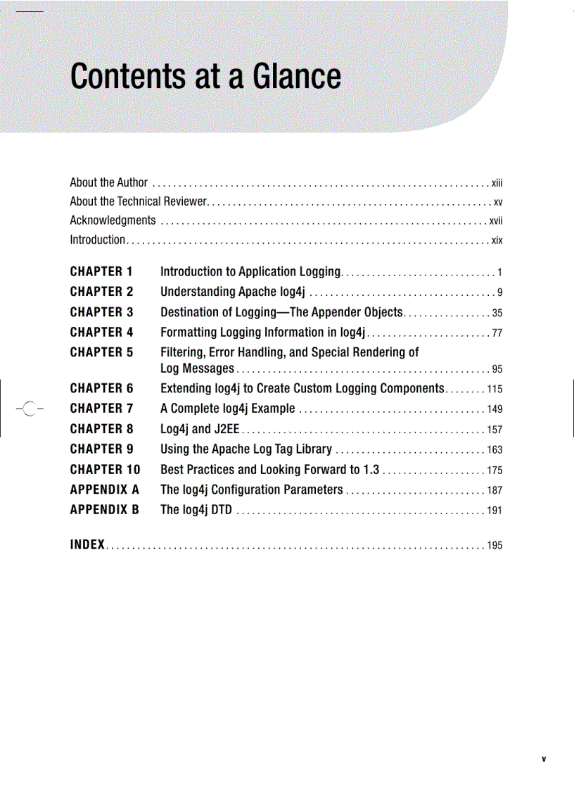 Pro Apache Log4j