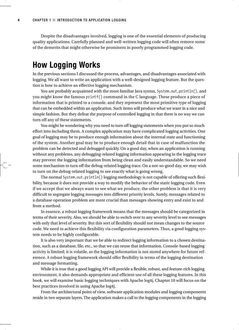 image for page Pro Apache Log4j