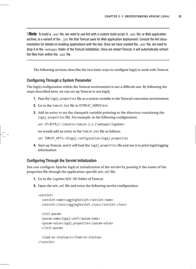 image for page Pro Apache Log4j
