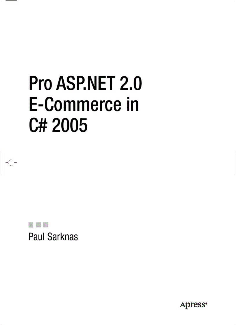 Pro ASP NET 2 0 E Commerce in C 2005