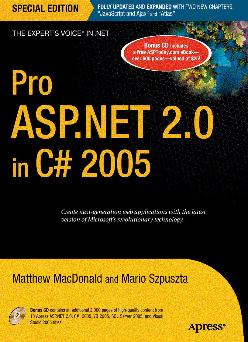 Pro ASP NET 2 0 in C 2005 Special Edition