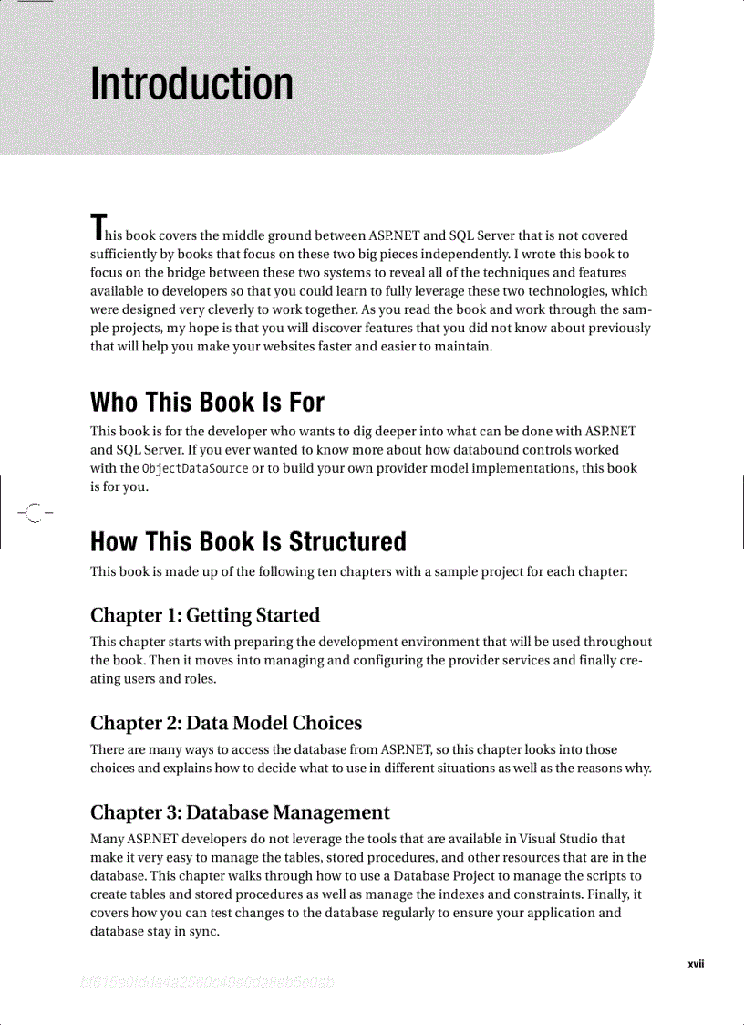 image for page Pro ASP NET for SQL Server High Performance Data Access for Web Developers