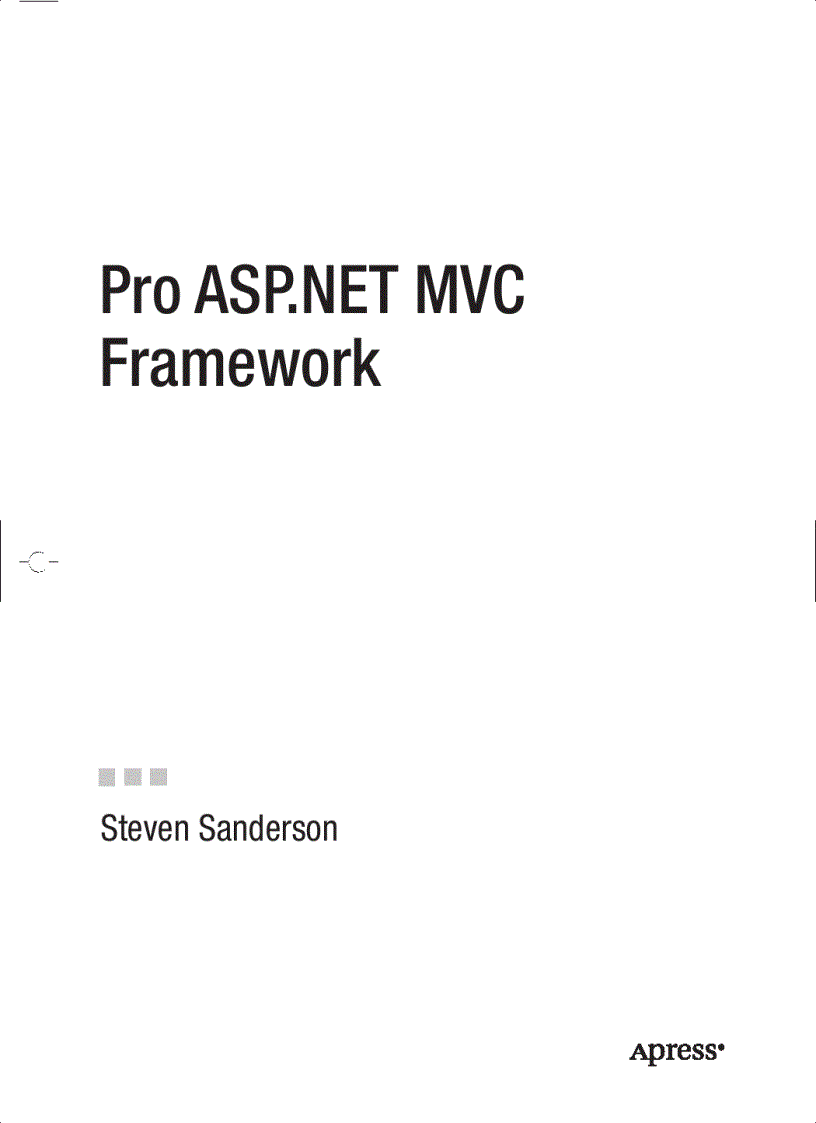 Pro ASP NET MVC Framework