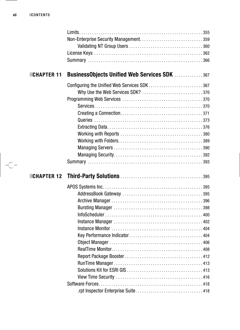 image for page Pro Crystal Enterprise Business Objects XI Programming
