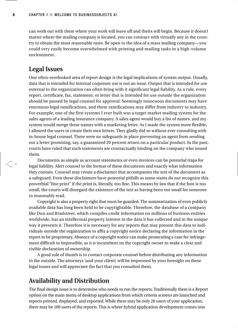 image for page Pro Crystal Enterprise Business Objects XI Programming