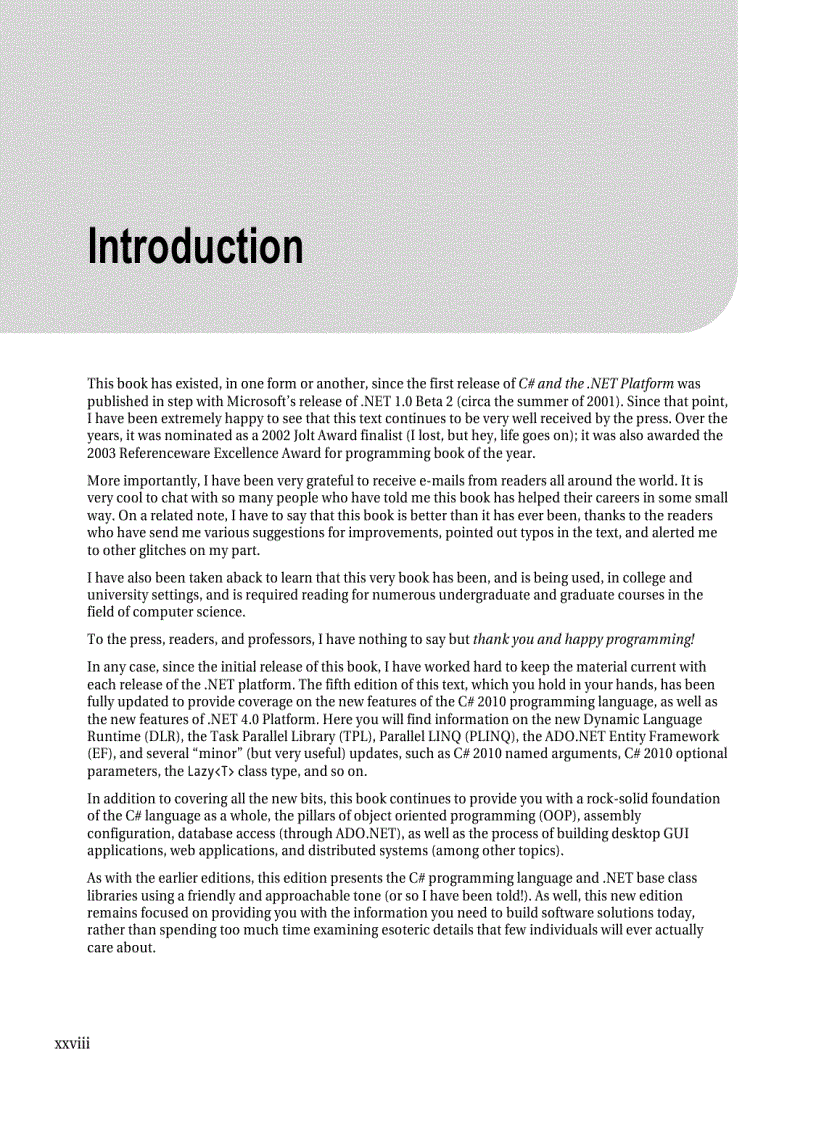 image for page Pro C 2010 and the NET 4 Platform