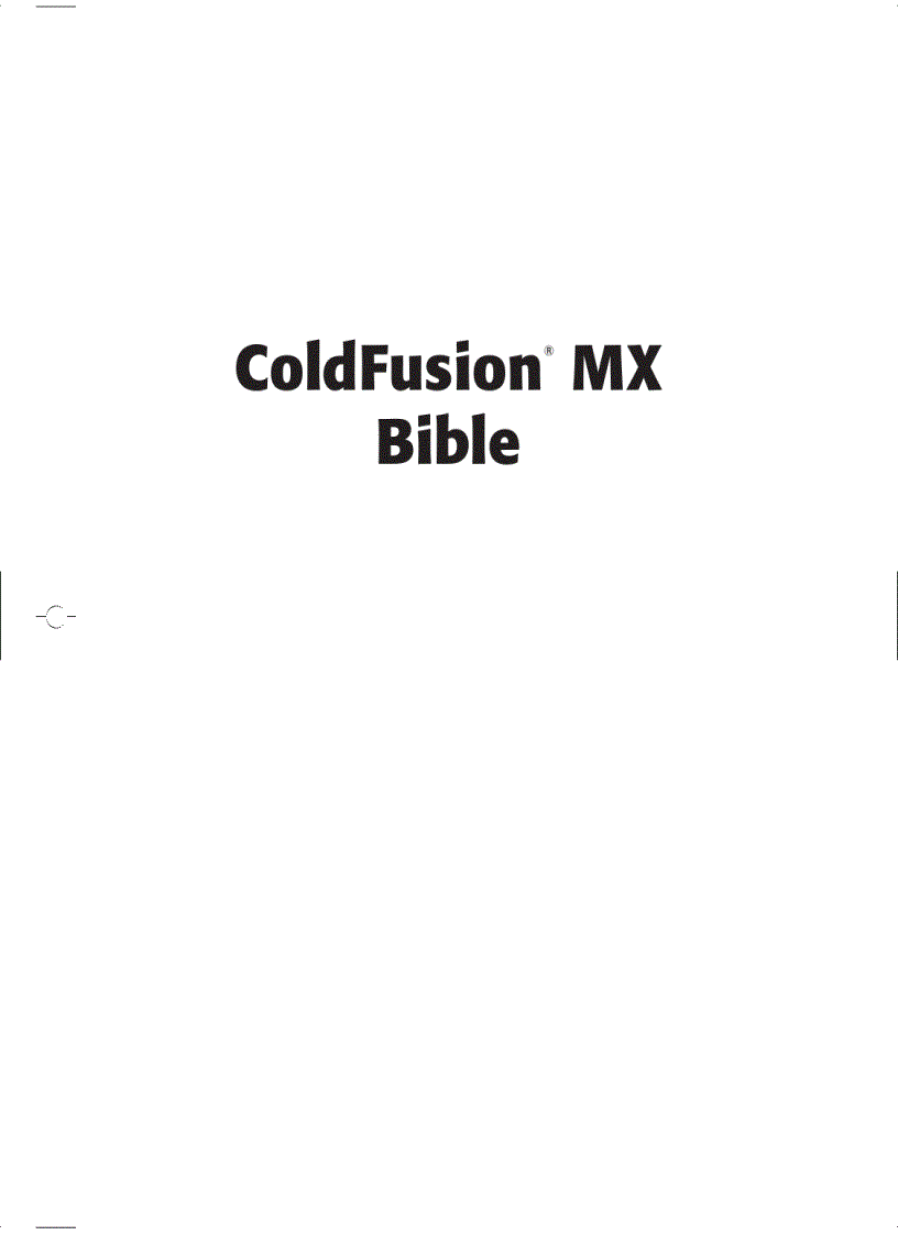 image for page Introducing ColdFusion MX