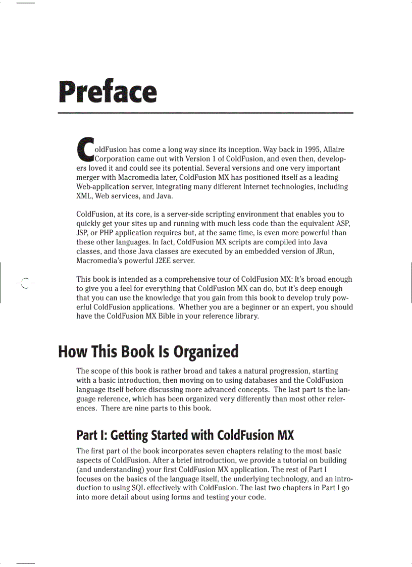 image for page Introducing ColdFusion MX